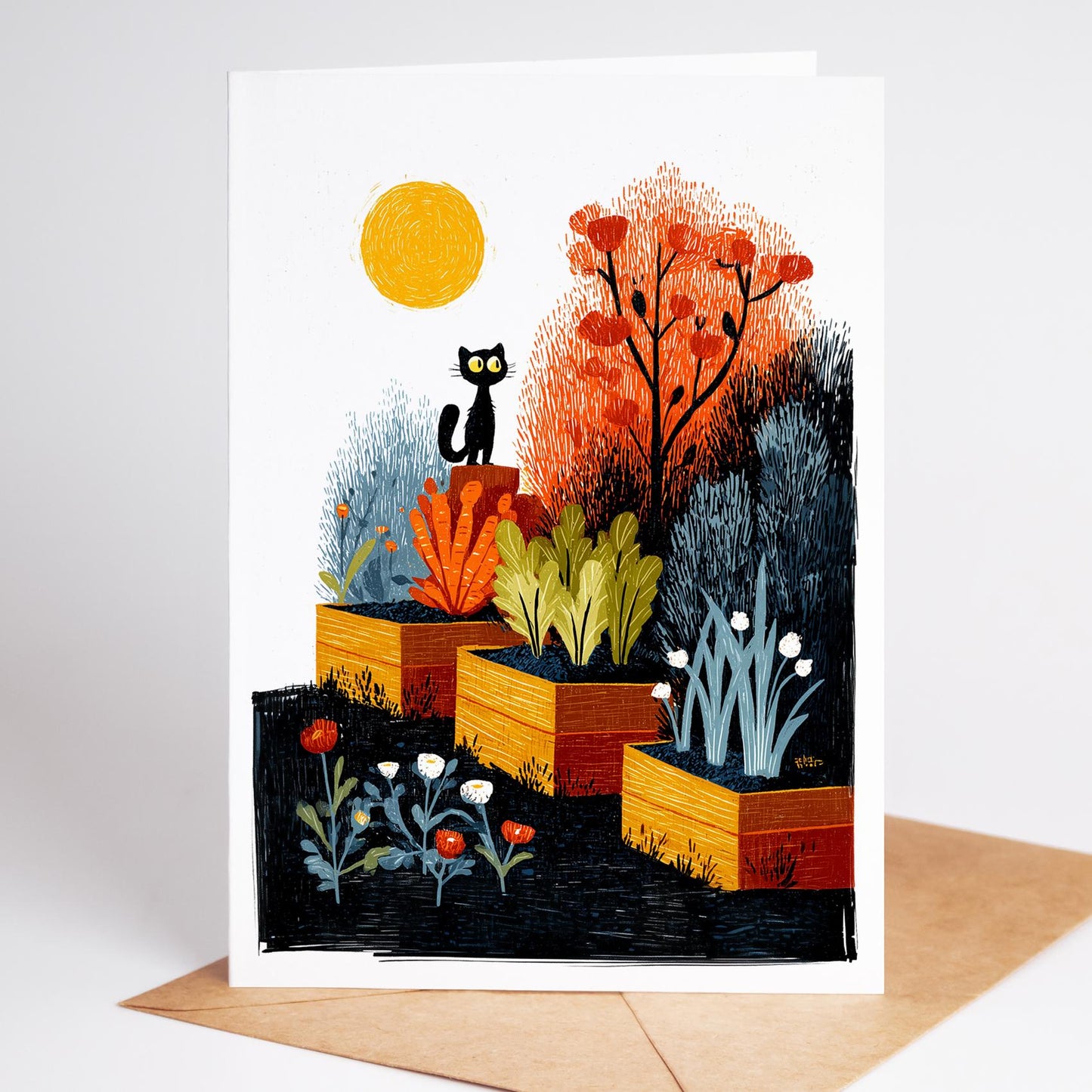 Gardening Greeting Cards β Set of 10 New Botanical Note Cards β Blank Inside β 4.25" x 5.5" β Garden-Inspired Stationery Set Two