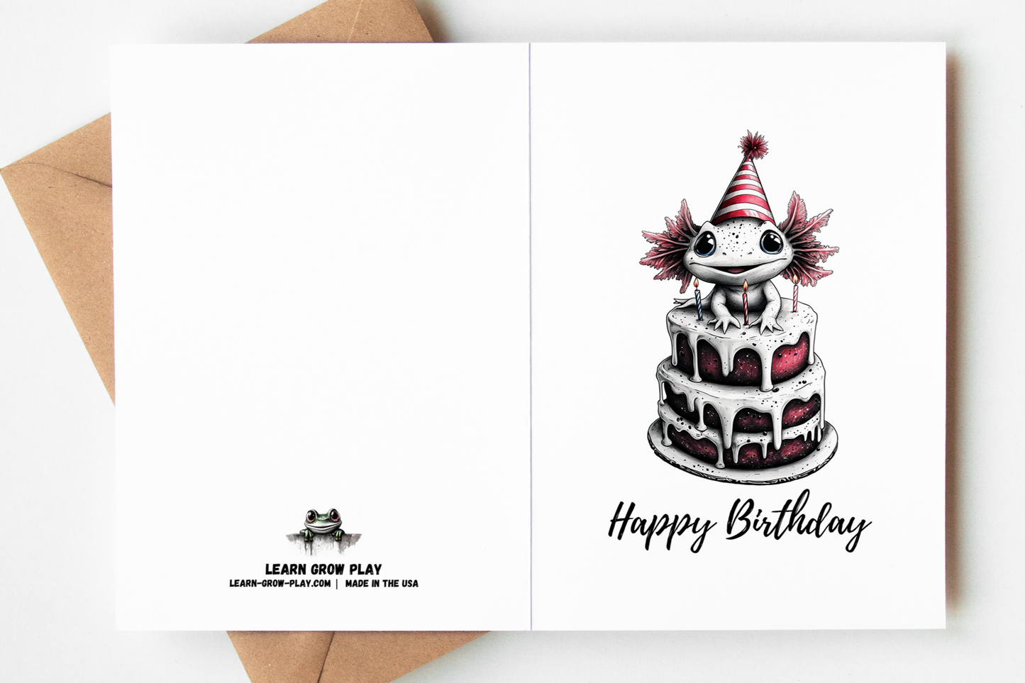 Adorable Axolotl Birthday Card