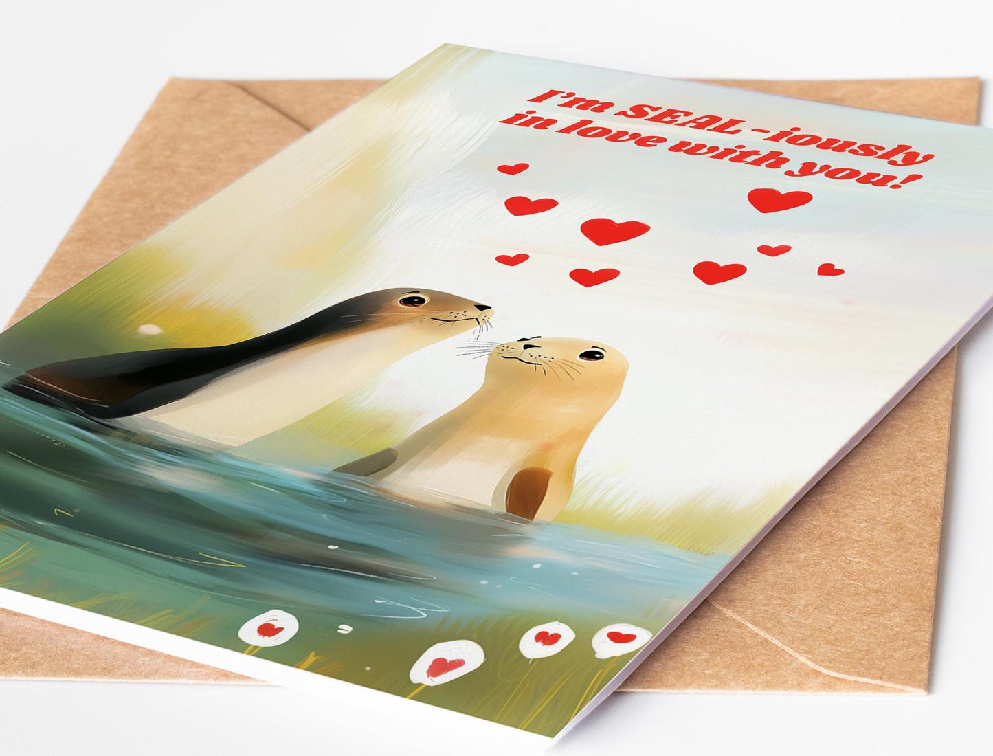 Valentine’s or Anniversary Seal Card | SEALiously in Love with You