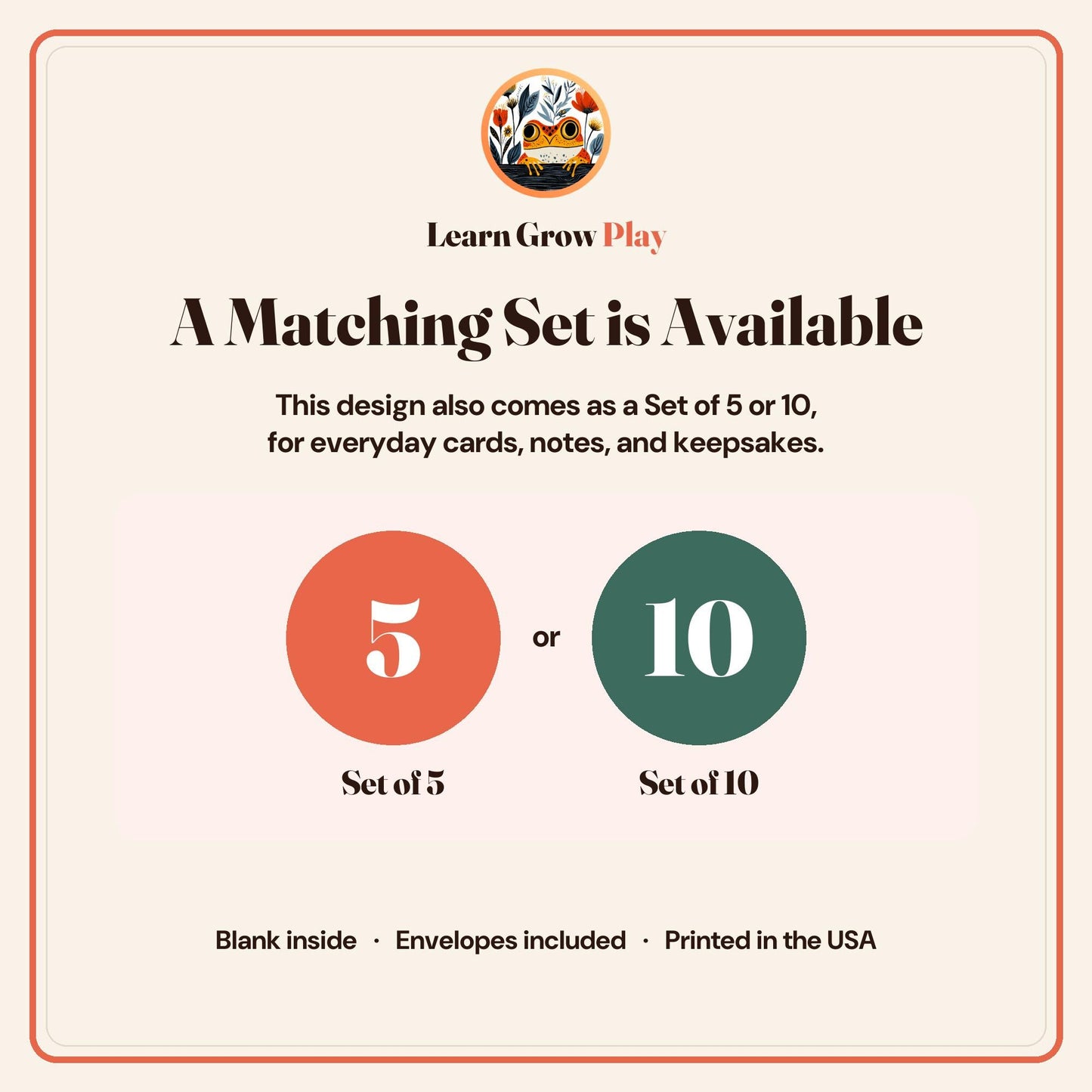 Springer Spaniel folk-art greeting card, blank inside