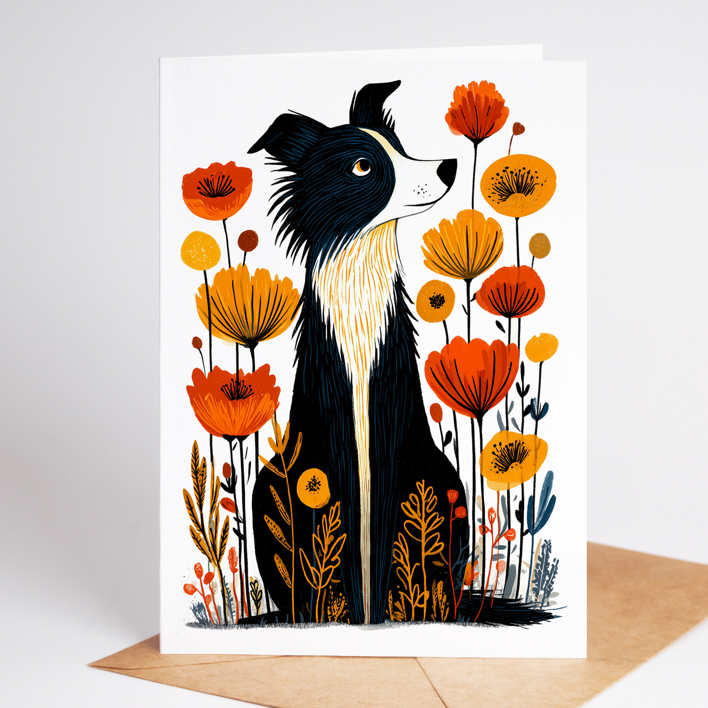 Mix & Match Dog Greeting Cards | Choose Any 10 Breeds | Folk Art Dog Card Set