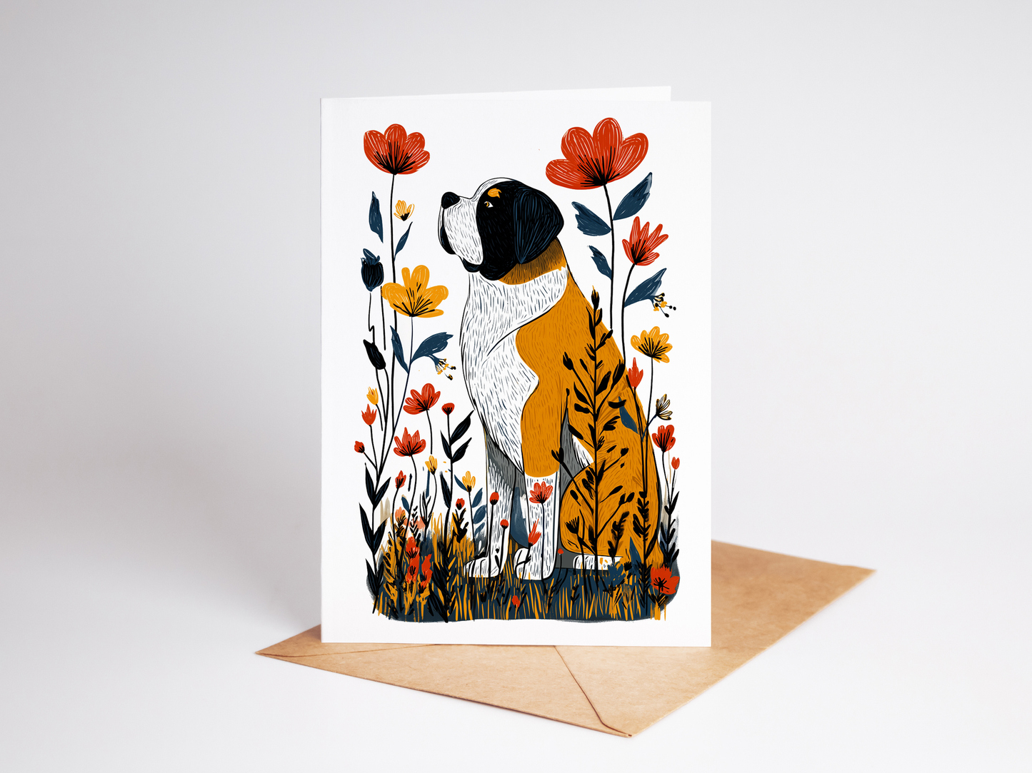 Mix & Match Dog Greeting Cards | Choose Any 10 Breeds | Folk Art Dog Card Set