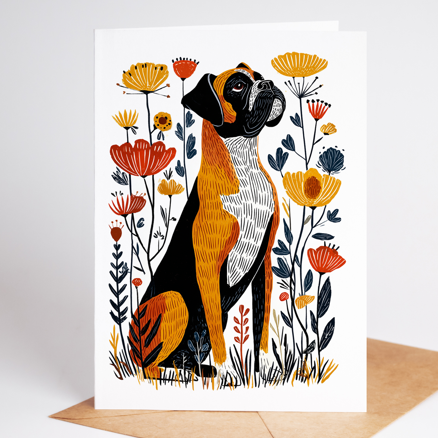 Mix & Match Dog Greeting Cards | Choose Any 10 Breeds | Folk Art Dog Card Set
