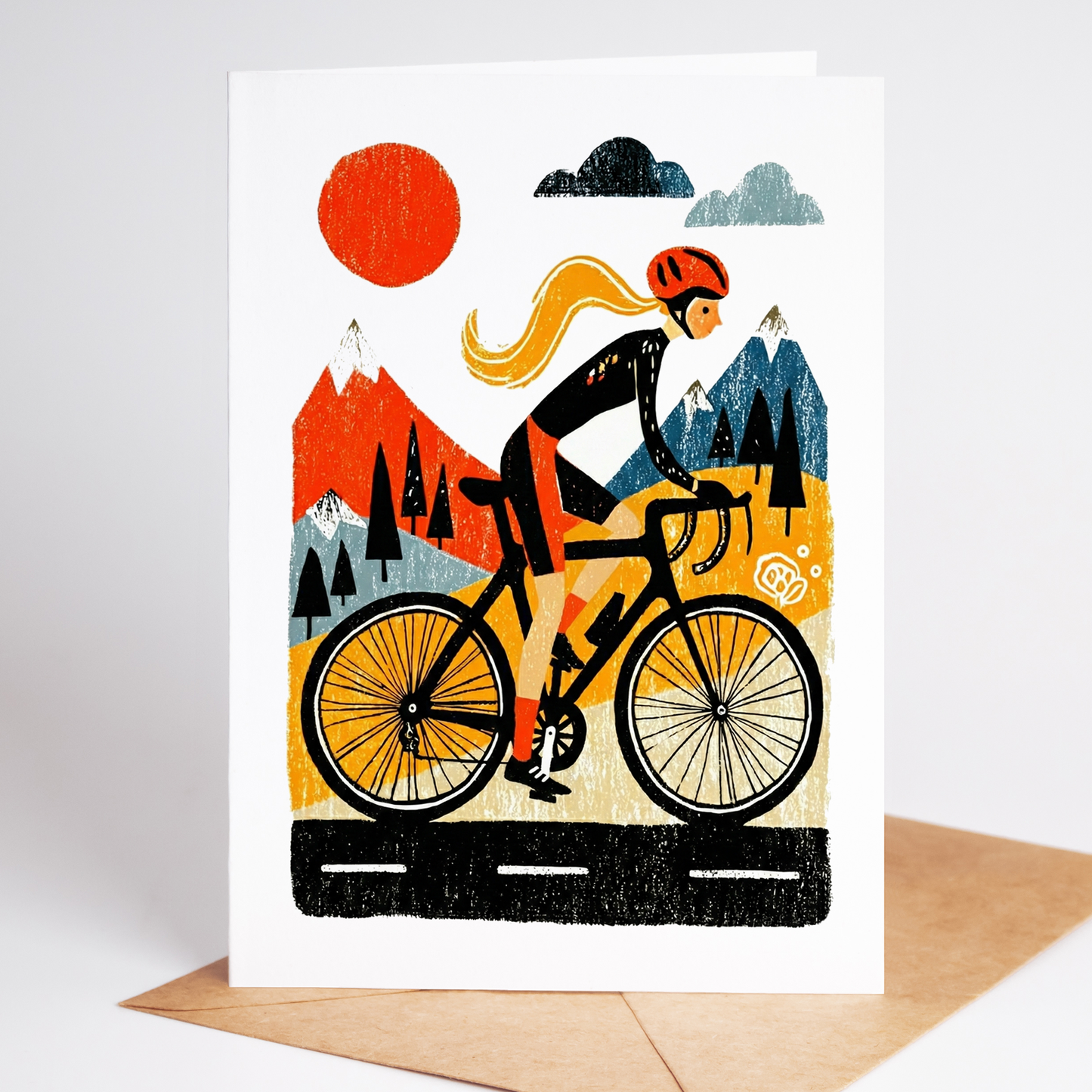 All-Female Cycling Greeting Cards | Set of 10 Illustrated Women Cyclists