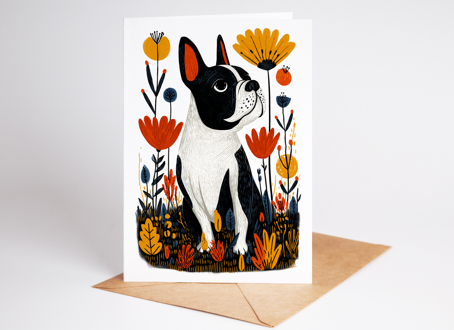 Mix & Match Dog Greeting Cards | Choose Any 10 Breeds | Folk Art Dog Card Set