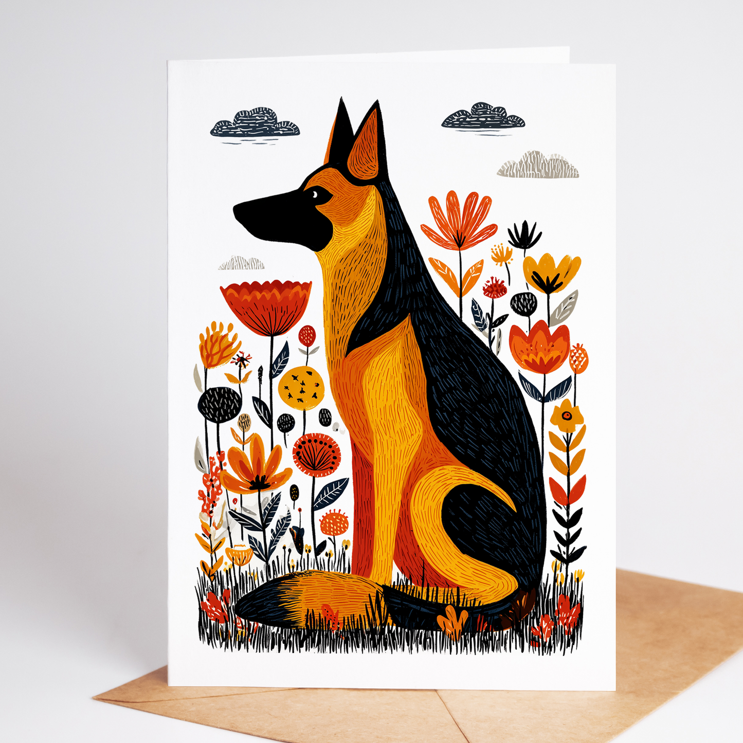 Mix & Match Dog Greeting Cards | Choose Any 10 Breeds | Folk Art Dog Card Set
