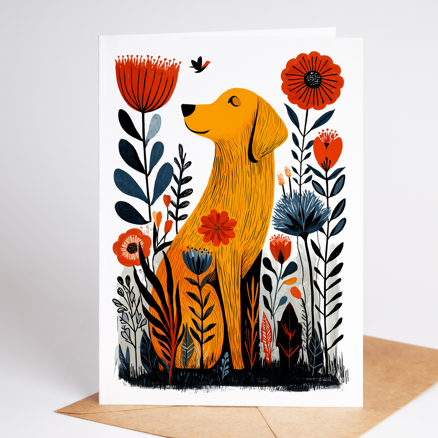Mix & Match Dog Greeting Cards | Choose Any 10 Breeds | Folk Art Dog Card Set