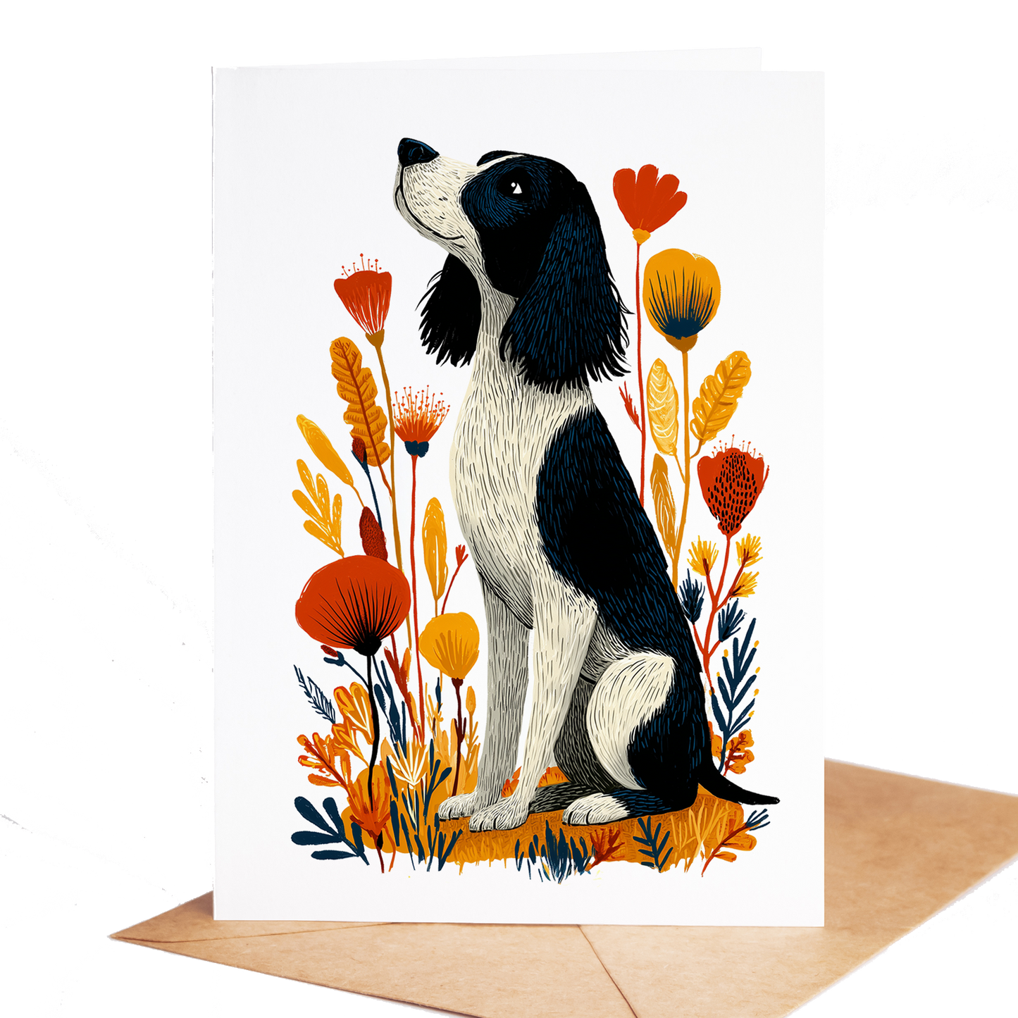 Mix & Match Dog Greeting Cards | Choose Any 10 Breeds | Folk Art Dog Card Set