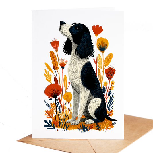 Springer Spaniel Cards Set of 10 | Dog Breed Greeting Cards Blank Inside | Springer Spaniel Gift for Dog Lover