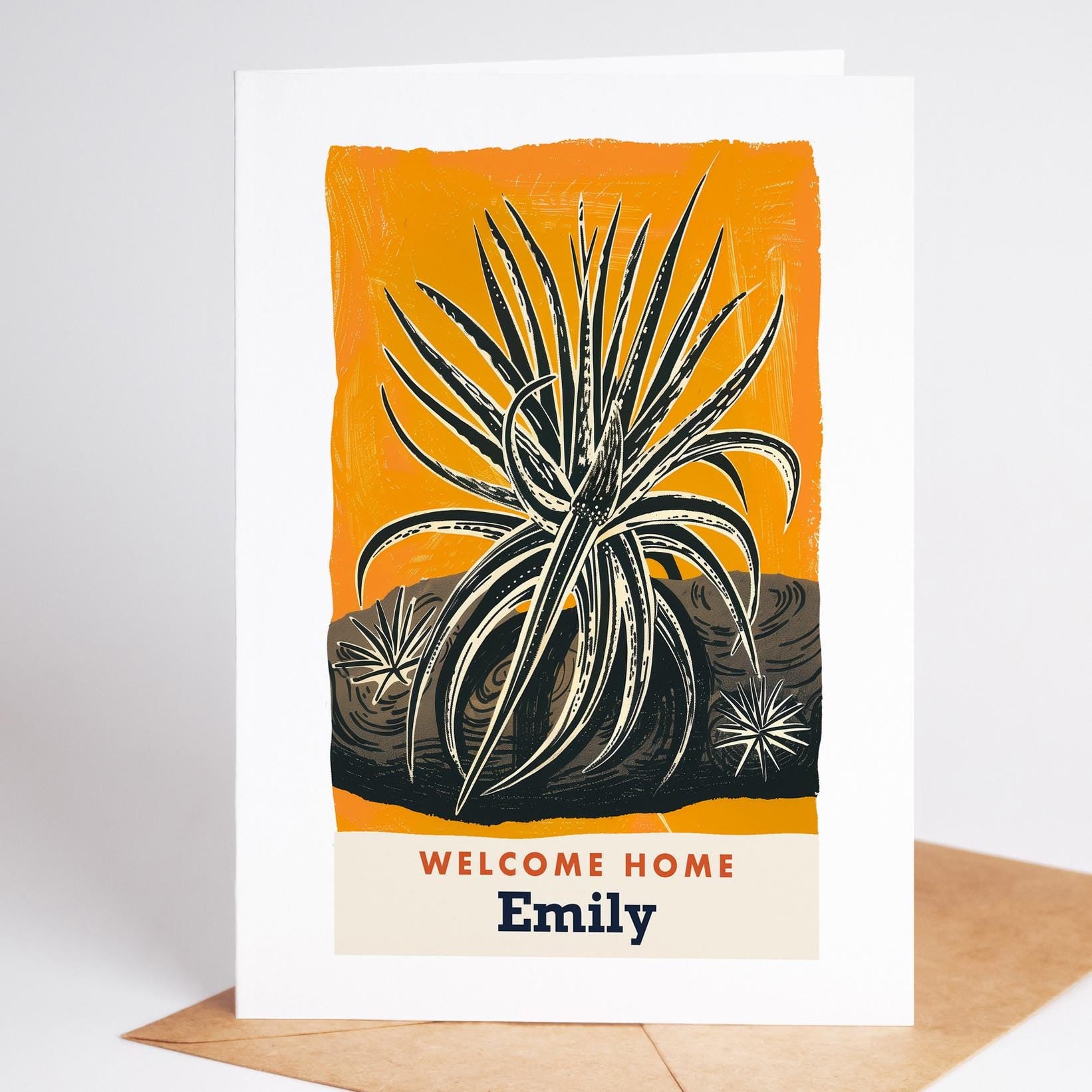 New Home Card, Houseplant Housewarming Card