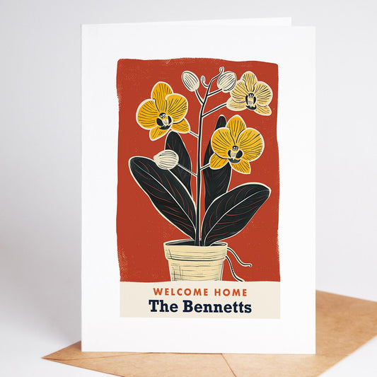 New Home Card, Houseplant Housewarming Card