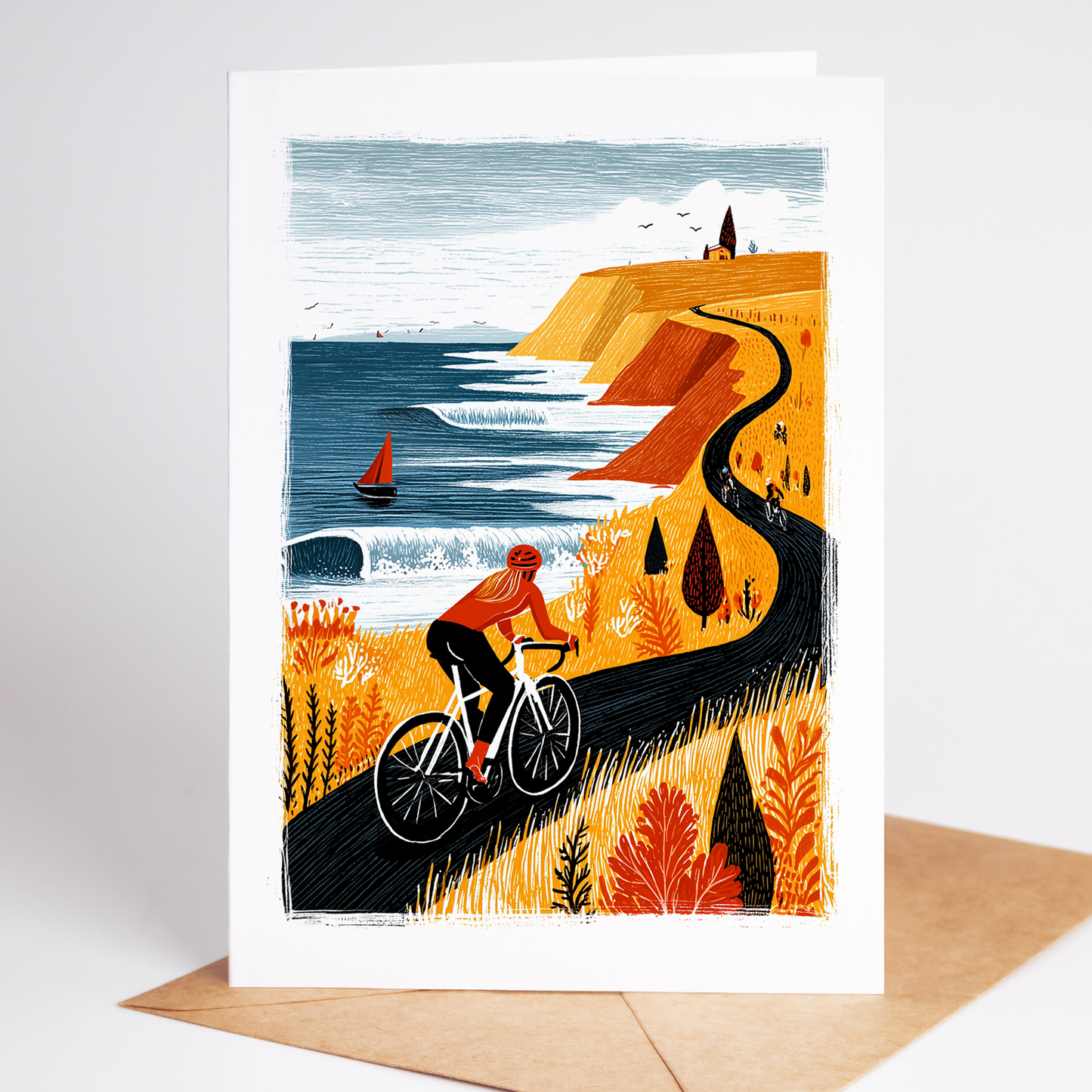 All-Female Cycling Greeting Cards | Set of 10 Illustrated Women Cyclists