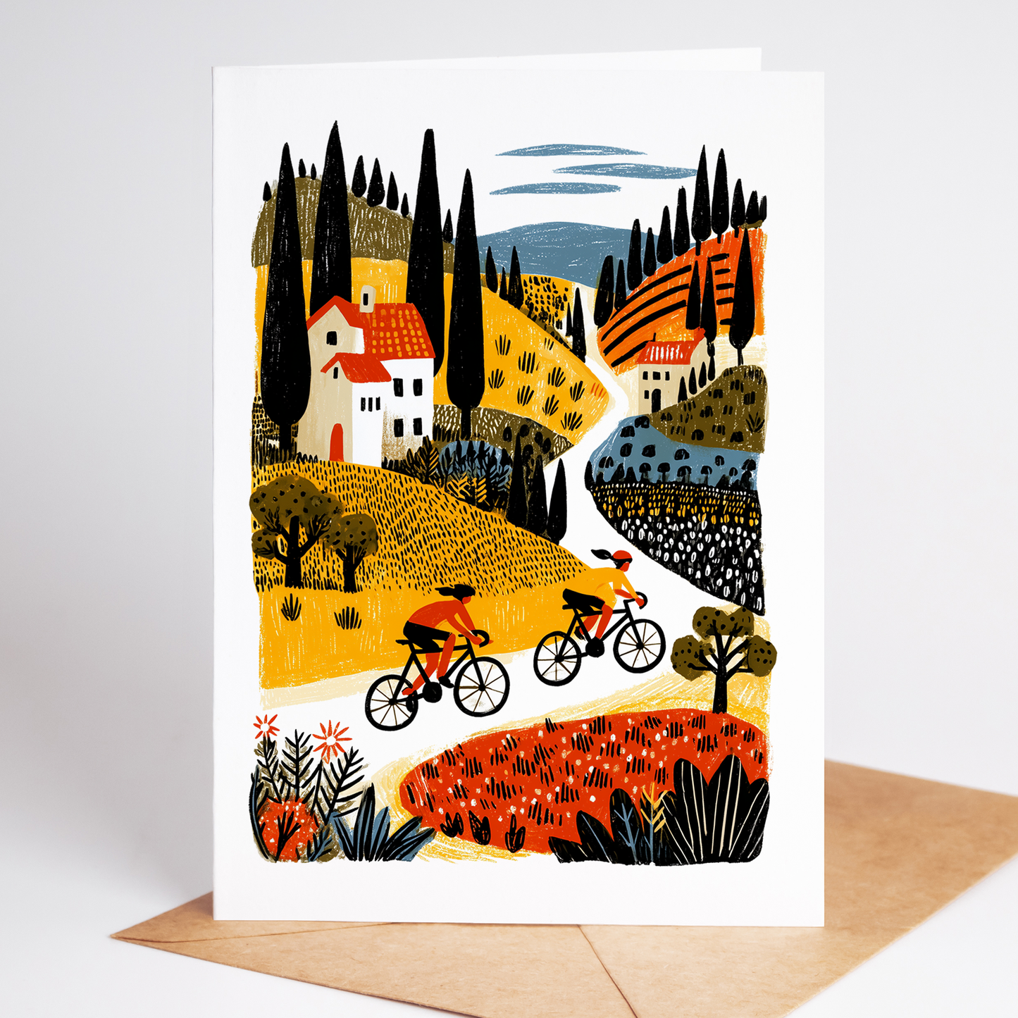 All-Female Cycling Greeting Cards | Set of 10 Illustrated Women Cyclists