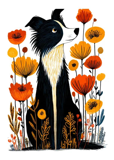 Border Collie card set