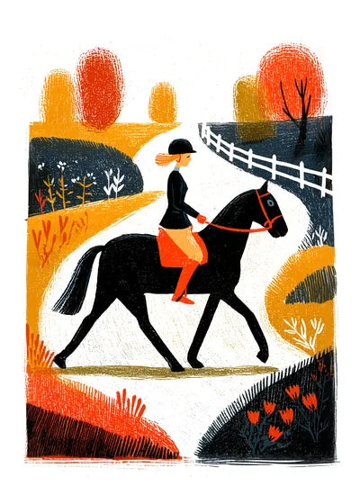 Equestrian card set